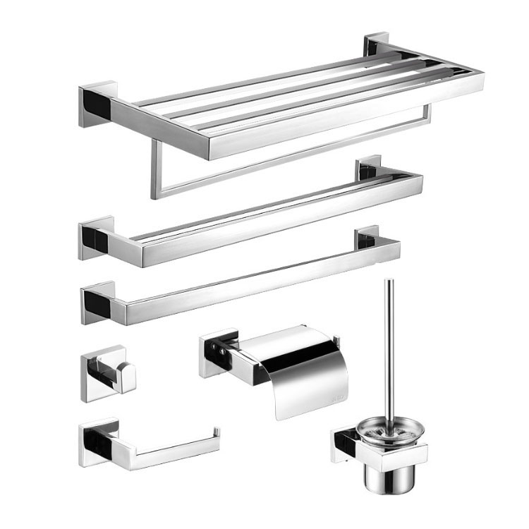 Home Hardware Bathroom Mirrors - Moderne roestvrijstalen gepolijste spiegel vierkante badkamer