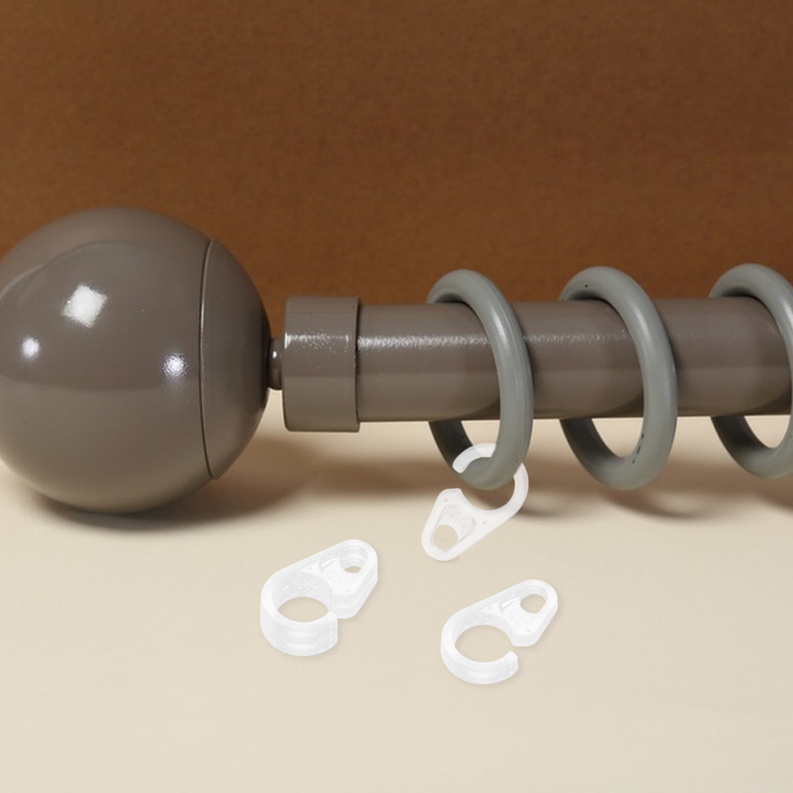 Home Office Bathroom - 50 stuks stijlvolle gordijnhaakringen, veelzijdige haakjes