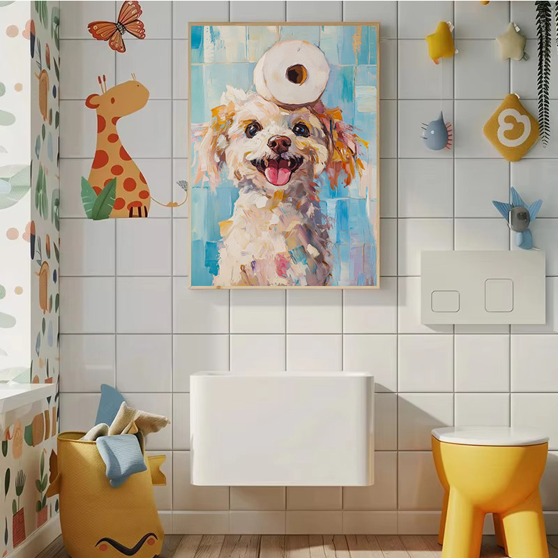 1 stuk frameloze toiletpapier  - Home Bathroom Wallpaper recensie en prijs