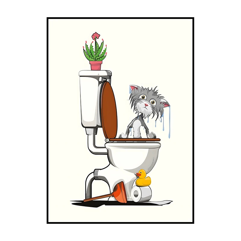 1 STKS Frameloze leuke badkame - Home Bathroom Wallpaper recensie en prijs