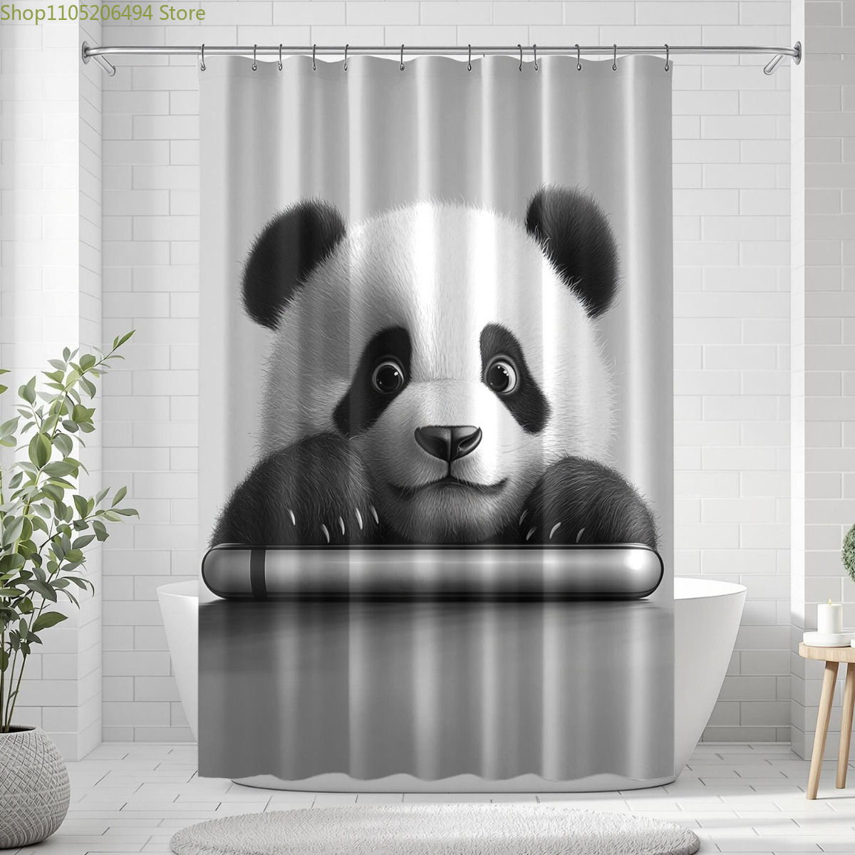 Schattig douchegordijn met pan - Adorable Home Bathroom Ideas recensie en prijs