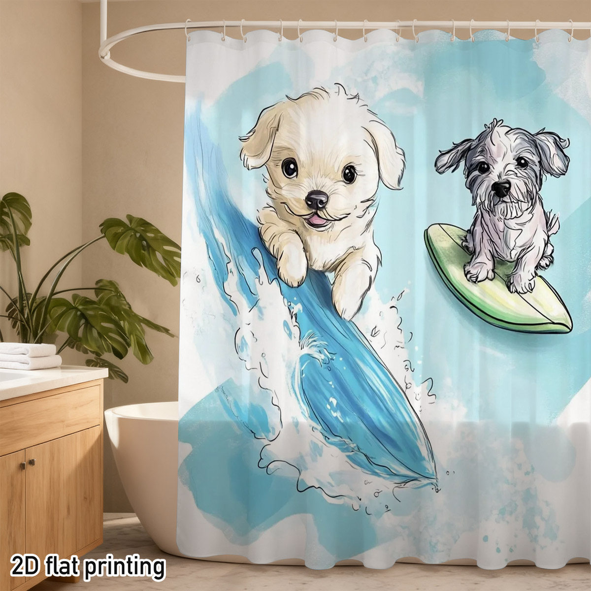 Schattig hondendouchegordijn S - Adorable Home Bathroom Ideas recensie en prijs