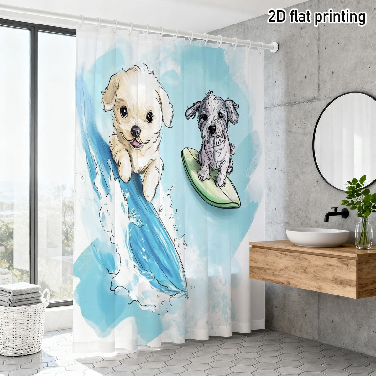Schattig hondendouchegordijn S - Adorable Home Bathroom Ideas recensie en prijs