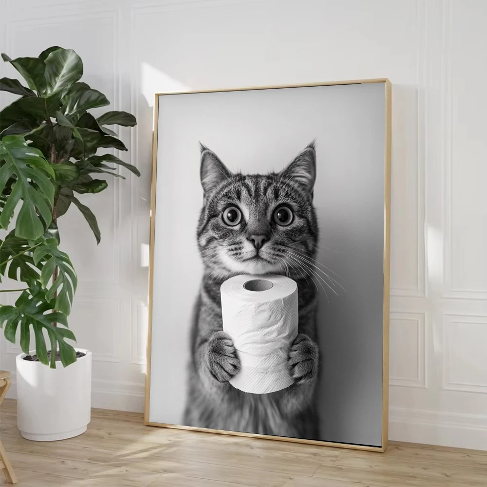 Hooglandkoe Otter Kat Wasbeer  - Home Bathroom Wallpaper recensie en prijs