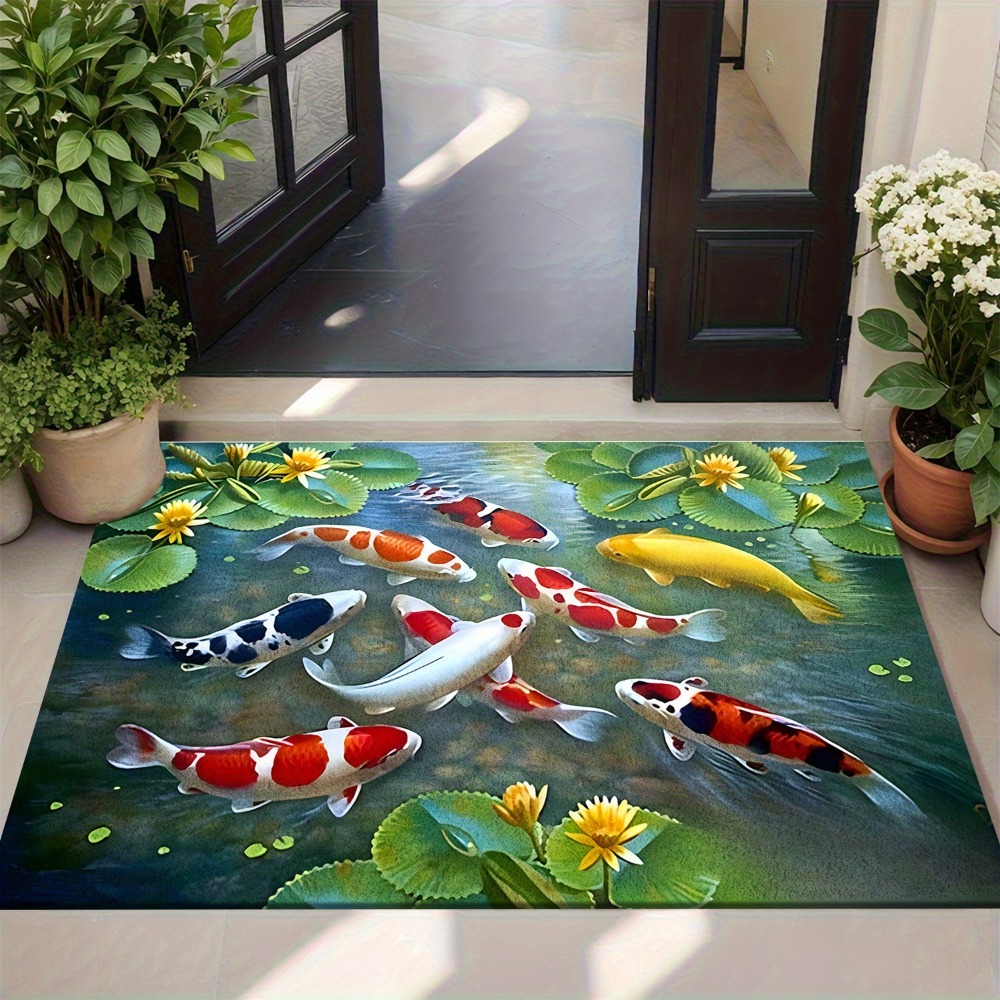 Levendig Koi Vijver Vis Tapijt - Home Bathroom Design Ideas recensie en prijs