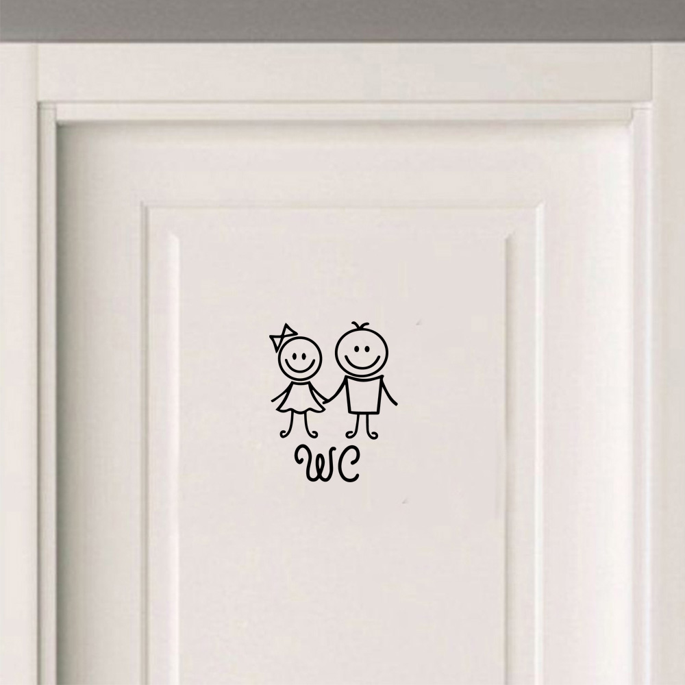 1 Pc Cartoon Stijl Toilet En W - Home Bathroom Wallpaper recensie en prijs