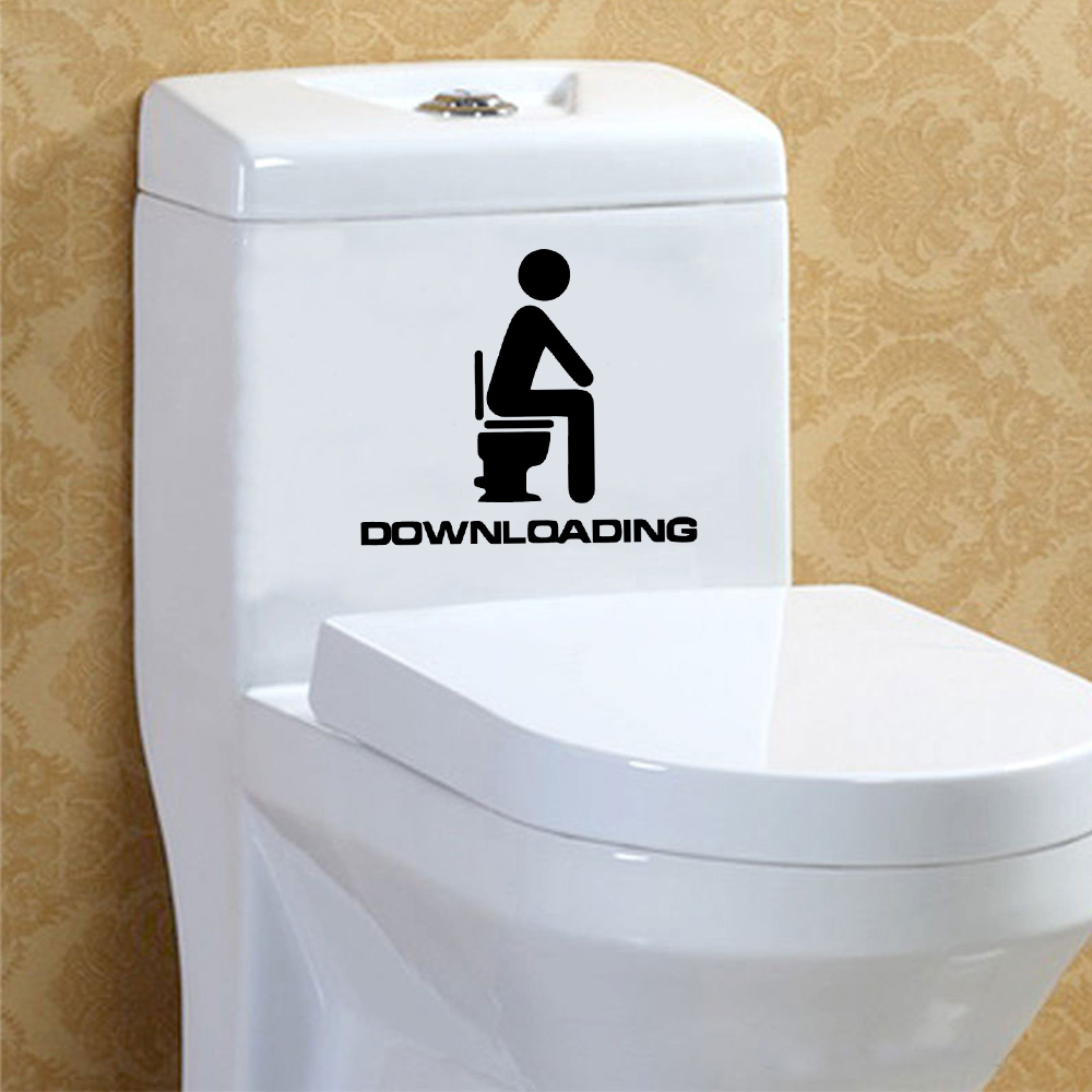 1 Pc Cartoon Stijl Toilet En W - Home Bathroom Wallpaper recensie en prijs
