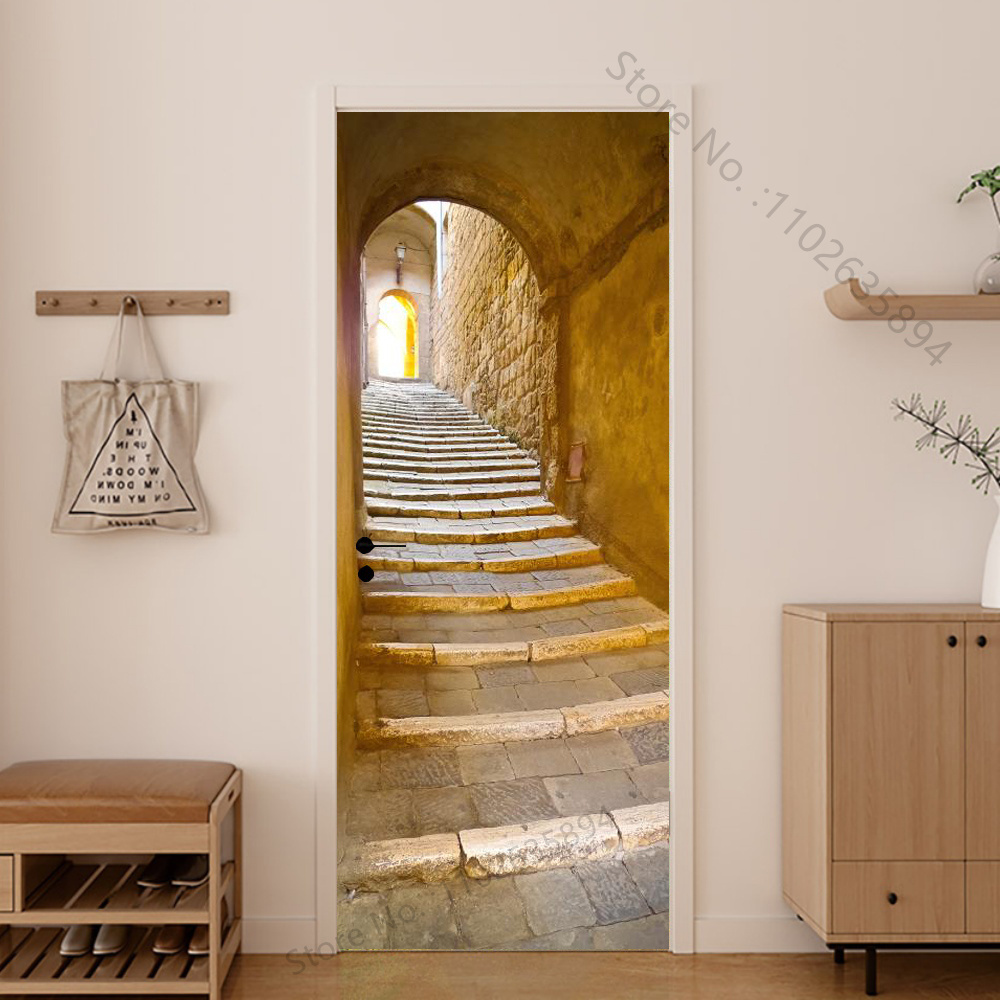 Meisje Schaduw Houten Deuren V - Home Bathroom Wallpaper recensie en prijs