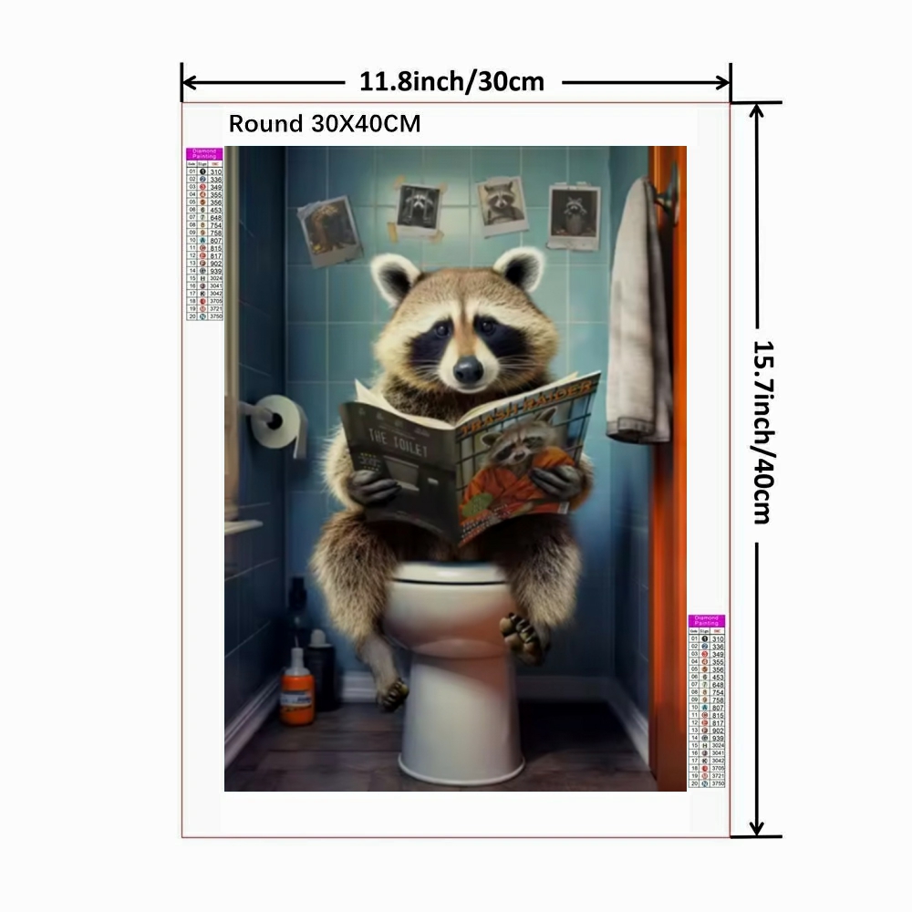 Dieren Diamond Painting Art Fu - Home Bathroom Wallpaper recensie en prijs