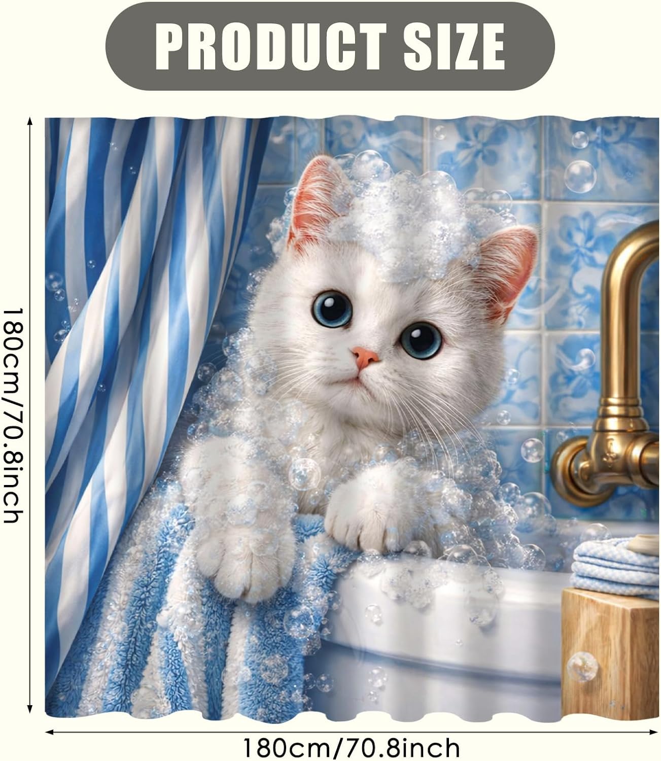 Schattig Kitten Bubble Doucheg - Adorable Home Bathroom Ideas recensie en prijs
