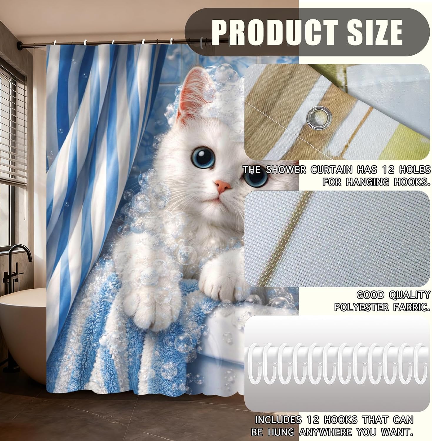Schattig Kitten Bubble Doucheg - Adorable Home Bathroom Ideas recensie en prijs