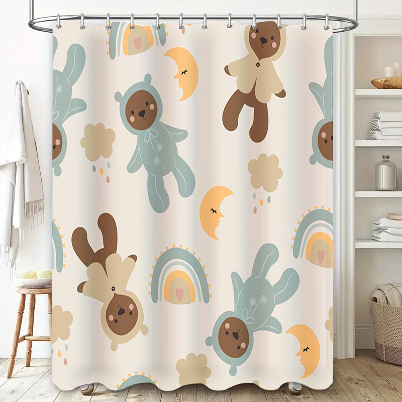 Schattige Douchegordijnset met - Adorable Home Bathroom Ideas recensie en prijs