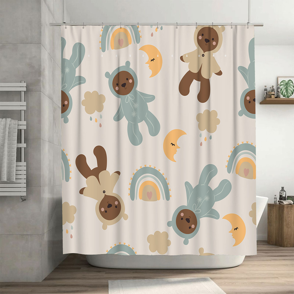 Schattige Douchegordijnset met - Adorable Home Bathroom Ideas recensie en prijs