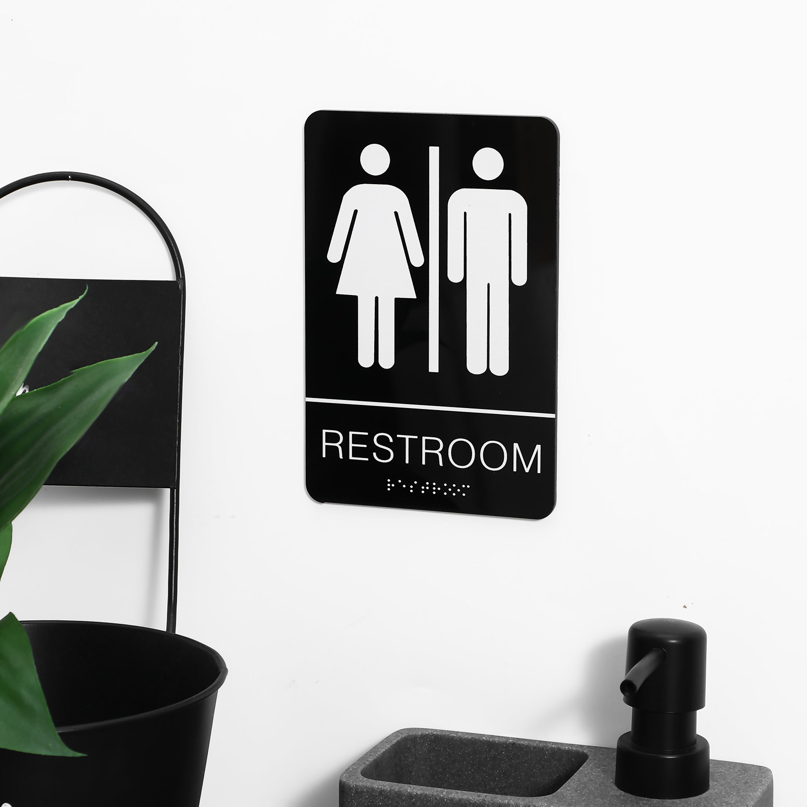 Unisex Braille-toiletbord, zel - Home Office Bathroom recensie en prijs